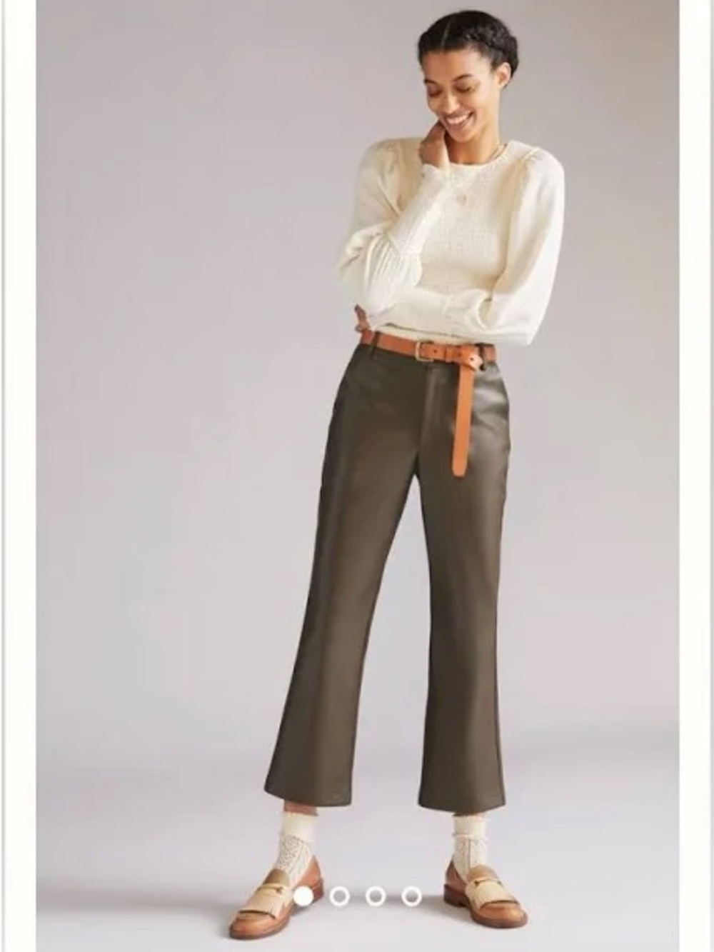Anthropologie Faux Leather Pants